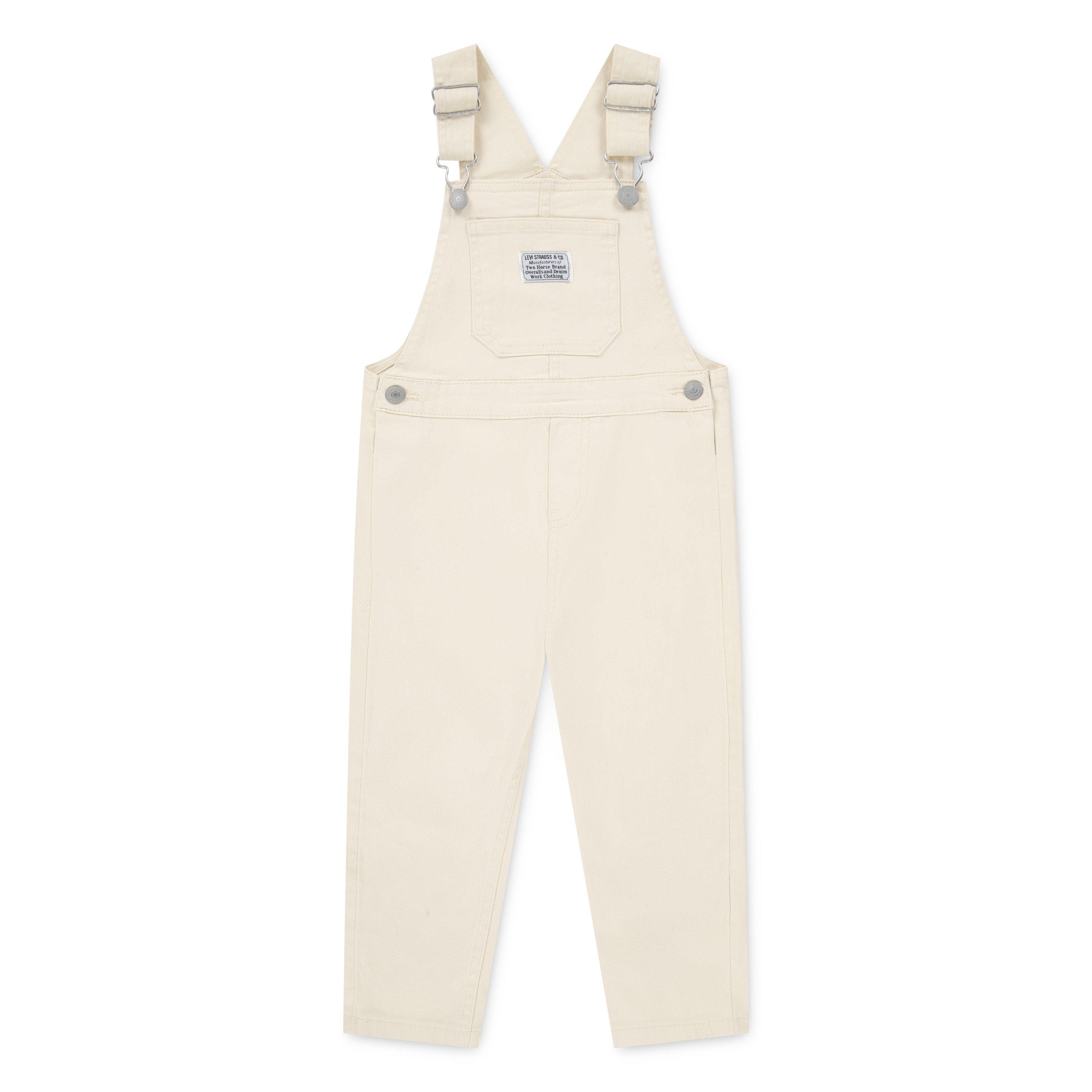 Levi's Twill Toddler Boys' Beige Denim Overalls - BEIGE